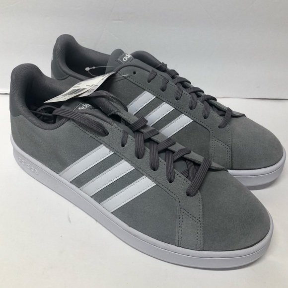 adidas grand court gray